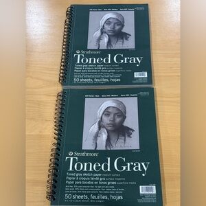 (2) Strathmore 400 Series 9-inch x 12-inch Toned Paper Sketch Pad, 50 Sheets/Pad